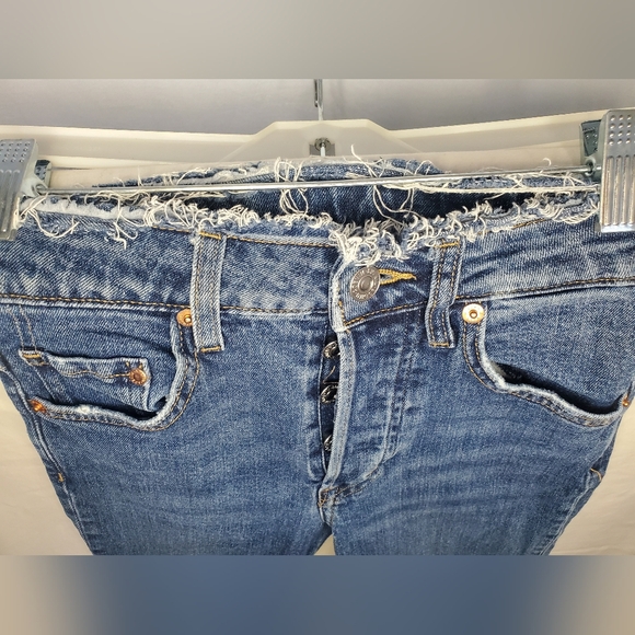 Pre-Loved Women H&M Skinny Ankle Hugh Waisted Blue Denim Jeans Size 25 - Picture 10 of 14